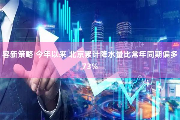 容新策略 今年以来 北京累计降水量比常年同期偏多73%