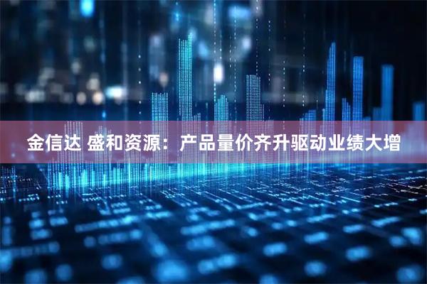 金信达 盛和资源：产品量价齐升驱动业绩大增